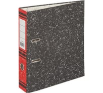 Папка-регистратор Attache 75 мм +/- 5 мм мрамор, металлический уголок, красный корешок 786164