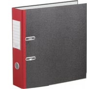 Папка-регистратор Attache 75 мм мрамор, металлический уголк, красный корешок 1057405