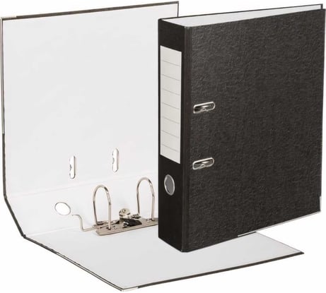 Папка-регистратор Attache Элементари мрамор, 80 мм, металлический уголок 1026493