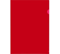 Прозрачная папка-уголок Attache ПУ-001-ПП 120 мкр жесткий пластик А4 красная 20 шт в упаковке 627962