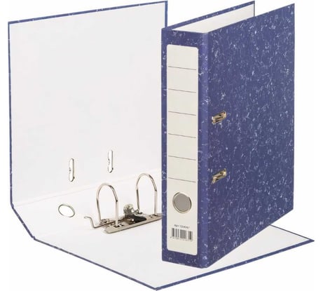 Папка-регистратор Attache Economy без металлического уголка бюджет 75 мм, синяя 1204347