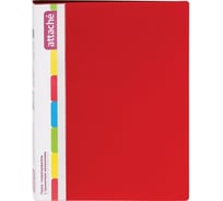 Папка-скоросшиватель 60 шт в упаковке Attache F612/07 с пружинным механизмом 17 мм красный 33055