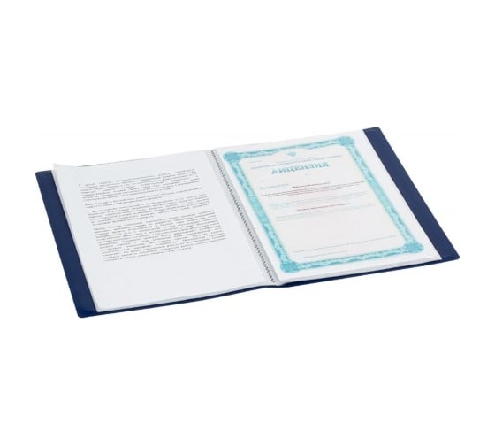 Файловая папка 40 шт в упаковке Attache 055-40Е 40 синий 710156
