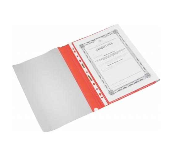 Папка-скоросшиватель Attache A4 красный 10 шт в упаковке 495376