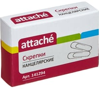 Никелированные скрепки Attache 22 мм, 100 шт в картонной упаковке 141294 16342937