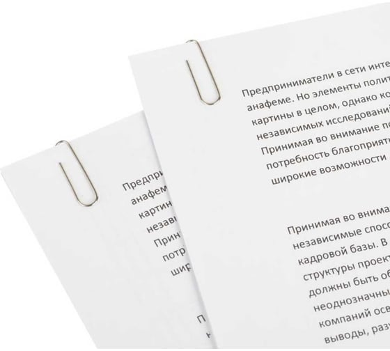 Никелированные скрепки Attache 22 мм, 100 шт в картонной упаковке 141294