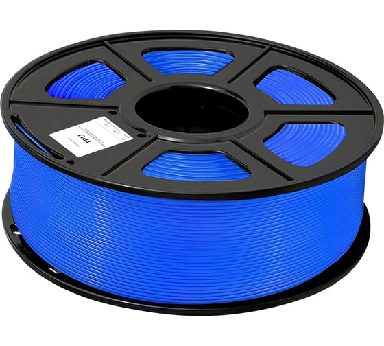 Пластик для принтера CACTUS 3D CS-3D-TPU-0.8KG-BLUE TPU d1.77мм 0.8 кг, 1 цвет 2022746