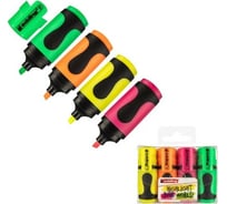 Набор маркеров Edding MINI E-7/4S выделители текста, 1-3 мм, 4 шт в упаковке 539370