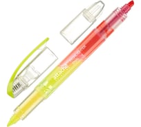 Маркер 12 шт в упаковке Attache Selection Dual выделитель текста 1-4 мм желтый розовый 958572