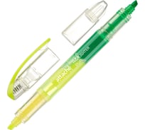 Маркер 12 шт в упаковке Attache Selection Dual выделитель текста 1-4 мм желтый зеленый 958574