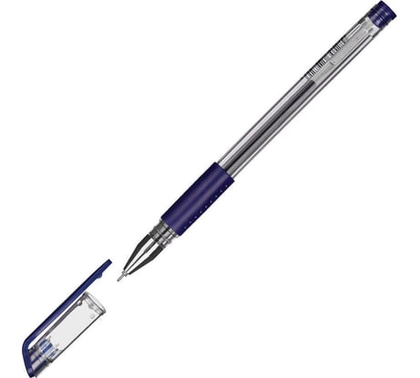 Гелевая ручка 12 шт в упаковке Attache Gelios-030 синий стержень игольчатый 0.5 мм 613148