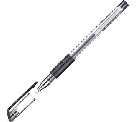 Гелевая ручка 12 шт в упаковке Attache Gelios-010 черный стержень 0.5 мм 613142