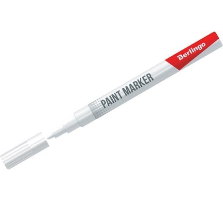 Маркер-краска BERLINGO PA200 белая, 2 мм, нитро-основа BMk_02200