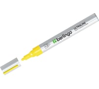 Маркер-краска Berlingo Uniline PA400, желтая, 2-4 мм, нитро-основа, 12 шт BMk_02105