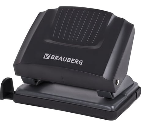 Дырокол BRAUBERG Super, до 20 листов, черный 272742