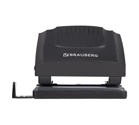 Дырокол BRAUBERG Super, до 20 листов, черный 272742