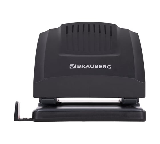 Дырокол BRAUBERG Super, до 30 листов, черный 272744