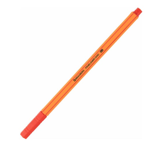 Ручки капиллярные линеры BRAUBERG 6 цветов, Fine 040, шестигранные, линия 0.4 мм 144141