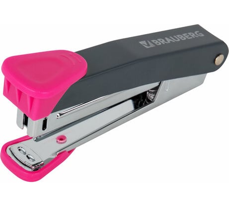Степлер BRAUBERG №10 металлический Universal Gt, до 16 листов, с антистеплером, красный 272751