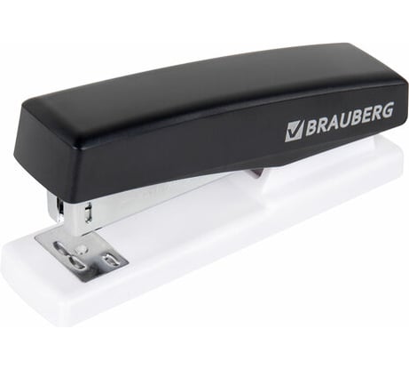 Степлер BRAUBERG №24/6, 26/6 Style Max, до 30 листов, черный 272749