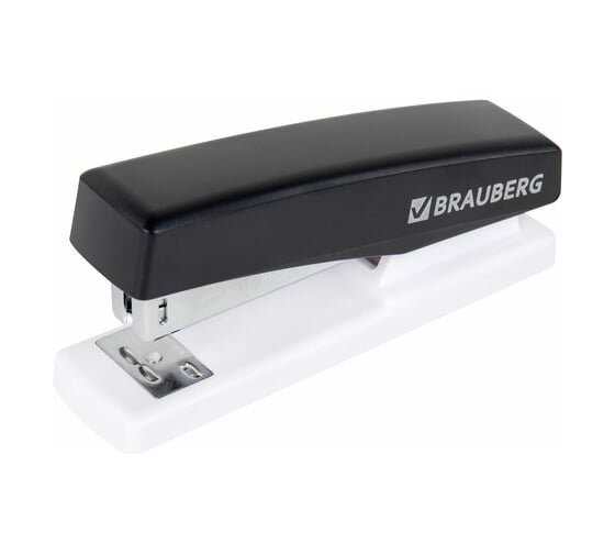 Степлер BRAUBERG №24/6, 26/6 Style Max, до 30 листов, черный 272749