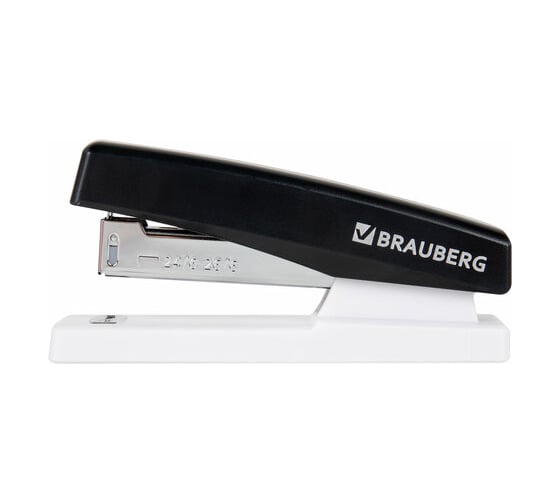 Степлер BRAUBERG №24/6, 26/6 Style, до 25 листов, черный 272747