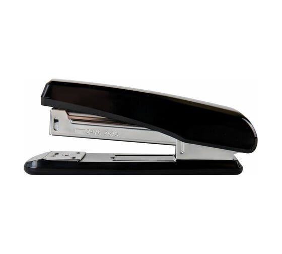 Степлер BRAUBERG №24/6, 26/6 Standard, до 30 листов, черный 272755