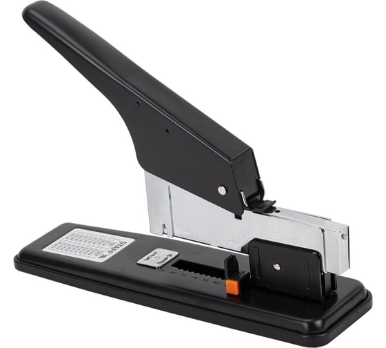 Степлер BRAUBERG мощный №24/6-23/24 металлический Staff Heavy Duty Eco, до 200 листов, черный 272737 1