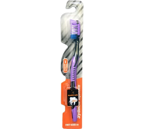 Зубная щетка HAPPY LIFE фиолетовая CPA10-01