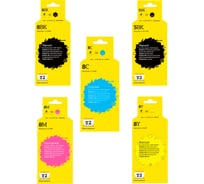 Комплект картриджей T2 (CLI-8BK;CLI-8C;CLI-8M;CLI-8Y;PGI-5PGBK) для Canon: PGI-5BK/CLI-8, пигментный IC-CCLI-8_MP