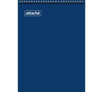 Блокнот на спирали 60 шт в упаковке Attache А6 60л синий блок 60г обложка 215г 650135