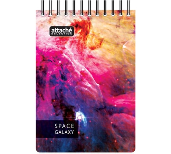 Блокнот 40 шт в упаковке Attache Selection Space Galaxy 120л А6 107х152мм 70км белый 487291