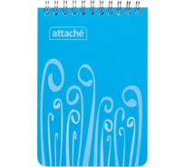 Блокнот 50 шт в упаковке Attache FANTASY А6 пластиковая обложка 80л голубой 309372