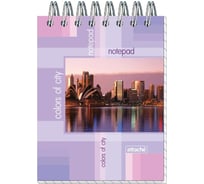 Блокнот на спирали 40 шт в упаковке Attache БИЗНЕС А7 40л. 14с153 клетка 54038