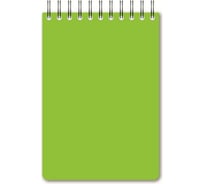 Блокнот 80 шт в упаковке Attache Bright colours А6 60л клетка спираль пластиковая обложка тонированный блок Лайм 1223706