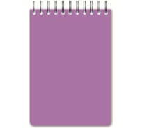 Блокнот 40 шт в упаковке Attache Bright colours А5 60л клетка спираль пластиковая обложка тонированный блок Сиреневый 1223704