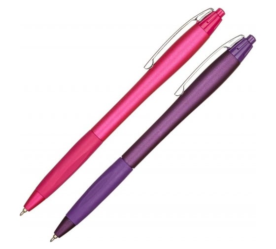 Шариковая ручка Attache Selection Pearl touch Glide RT 0,3 мм, 2 шт в блистере, синий 966893 1