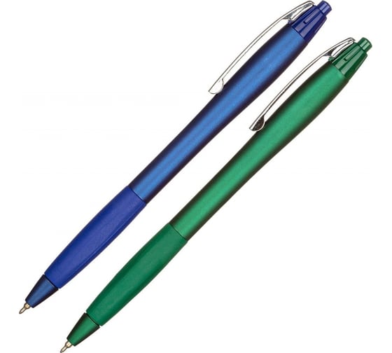 Шариковая ручка Attache Selection Pearl touch Glide RT 0,3 мм, 2 шт в блистере, синий 966894