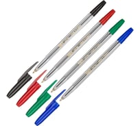 Шариковая ручка Attache Corvet набор 4 цвета, 0,7 мм 4 шт 743393