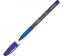 Шариковая масляная ручка 12 шт в упаковке Attache Glide Trio Grip синий стержень 563873