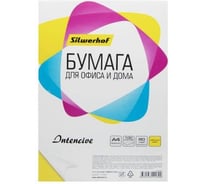 Бумага Silwerhof A4/80г/м2/100л./желтый интенсив общего назначения(офисная) 1635393