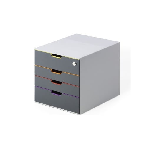Короб для документов DURABLE VARICOLOR, 4 лотка SAFE 760627