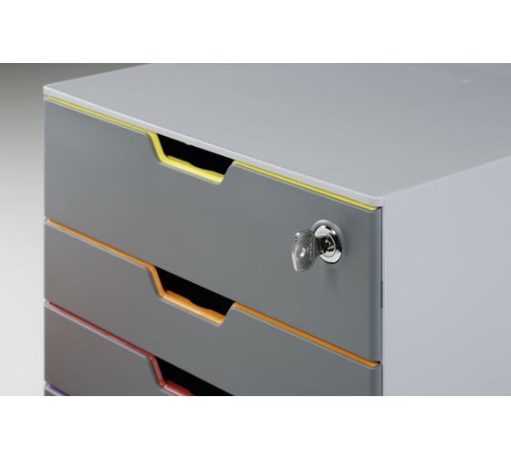 Короб для документов DURABLE VARICOLOR, 4 лотка SAFE 760627