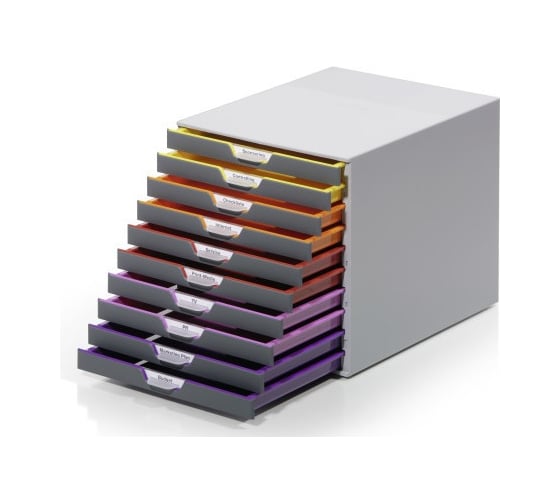 Короб для документов DURABLE VARICOLOR, 10 лотков 761027