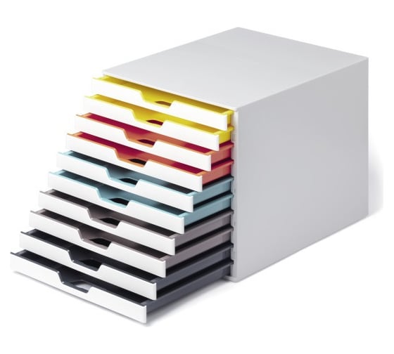 Короб для документов DURABLE VARICOLOR, 10 лотков 763027
