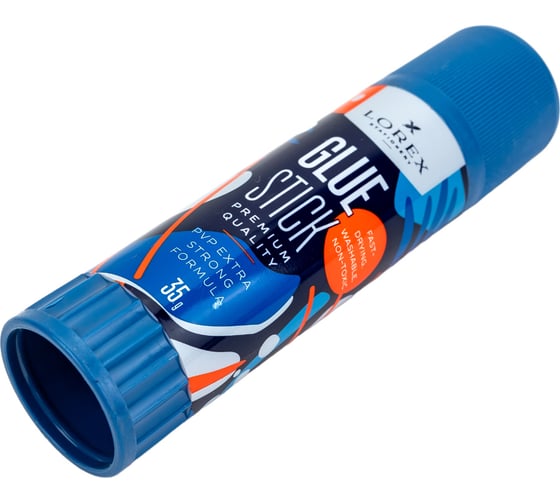 Клей-карандаш LOREX 35 г, PVP EXTRA LXGSPVP-35W
