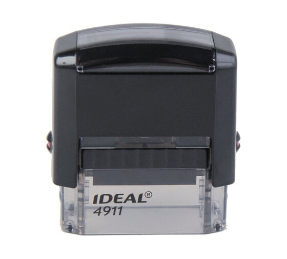 Штамп IDEAL 4911/DB/L1.1 со стандартным словом Получено черный 161486