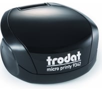 Карманная оснастка для печати TRODAT 9342 MICRO PRINTY диаметр 42 мм черная 163186