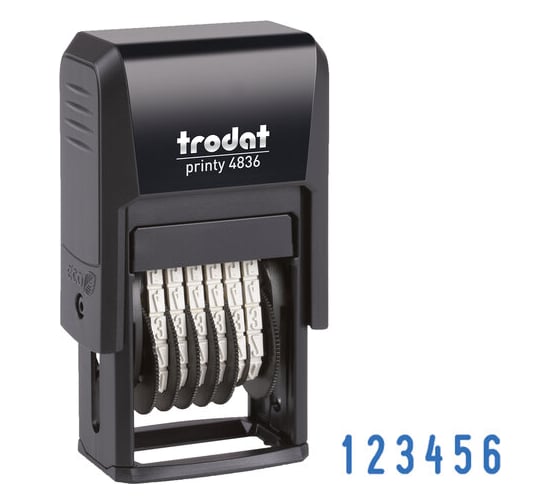 Мини-нумератор TRODAT 4836 PRINTY 6 разрядов 3.8 мм 53199