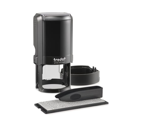 Самонаборная печать TRODAT 4642/DB TYPO PRINTY 4.0 R1 42 мм черная 167166 1